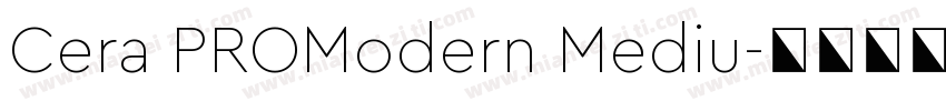 Cera PROModern Mediu字体转换